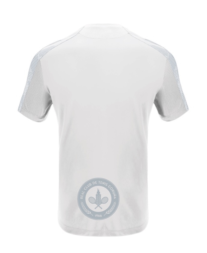 Camiseta Club de Tenis Coruña blanco espalda