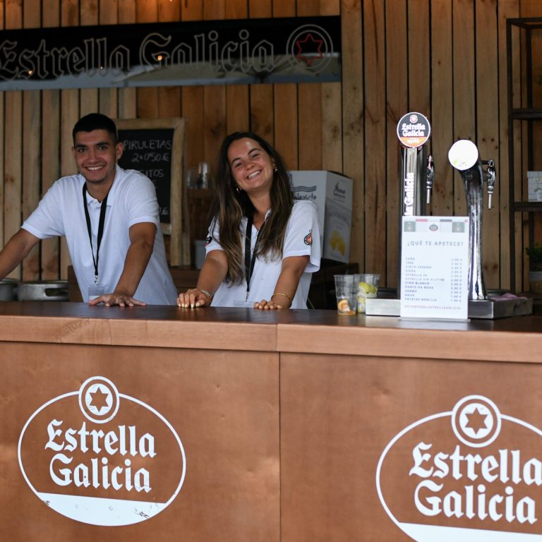 Barra del Open Pádel Estrella Galicia en Club de Tenis Coruña